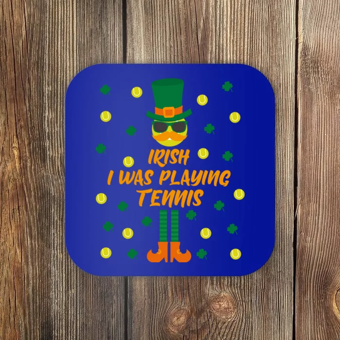 Irish I Was Playing Tennis St Patricks Day Funny Gift Coaster