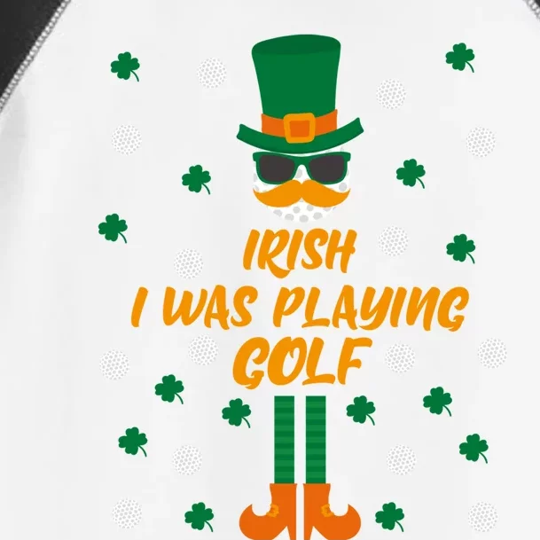 Irish I Was Playing Golf St Patricks Day Gift Toddler Fine Jersey T-Shirt