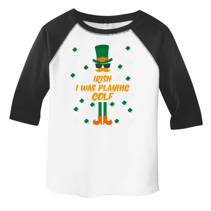 Irish I Was Playing Golf St Patricks Day Gift Toddler Fine Jersey T-Shirt