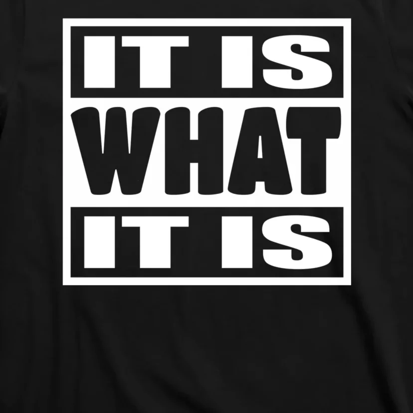 It Is What It Is Man Woman Funny Gift 113 T-Shirt