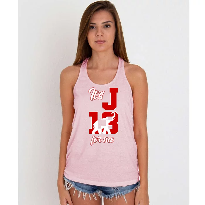 Its January 13 For Me Delta Sigma Theta Women's Knotted Racerback Tank