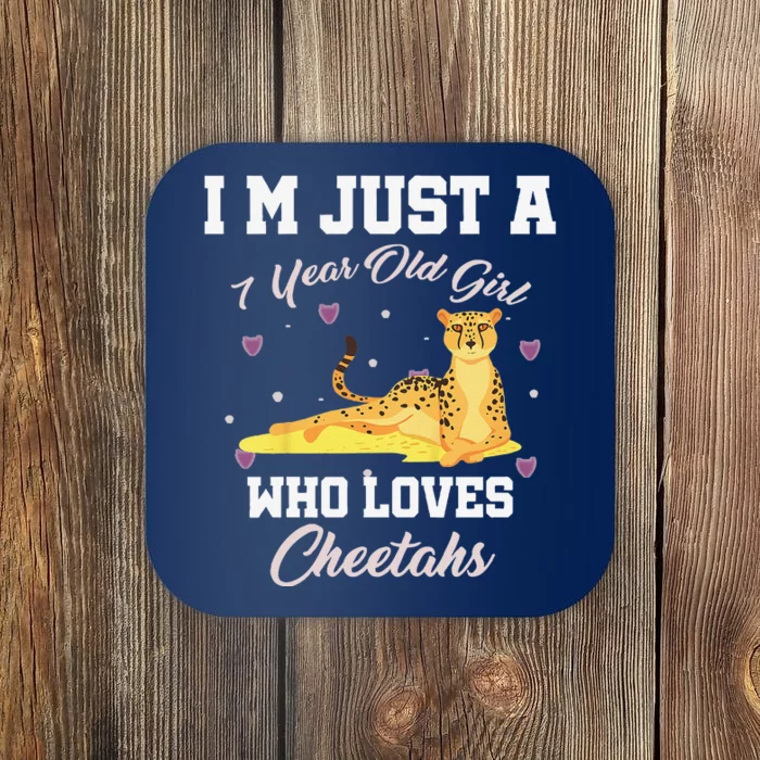 Im Just 7 Year Old Who Loves Cheetahs Birthday Coaster