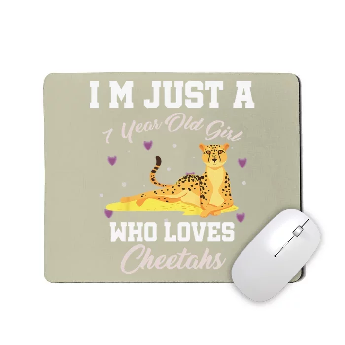 Im Just 7 Year Old Who Loves Cheetahs Birthday Mousepad