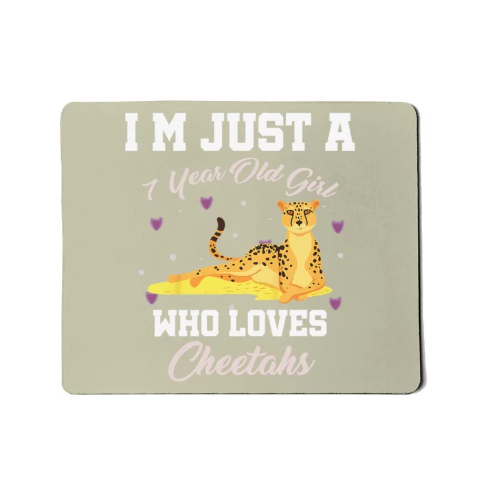 Im Just 7 Year Old Who Loves Cheetahs Birthday Mousepad