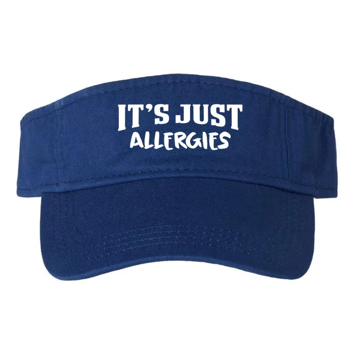 It's Just Allergies Funny Allergy Gift Valucap Bio-Washed Visor