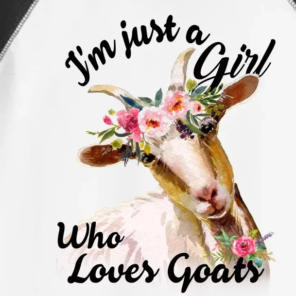 I'm Just A Girl Who Loves Goats Gift Goat Lover Toddler Fine Jersey T-Shirt