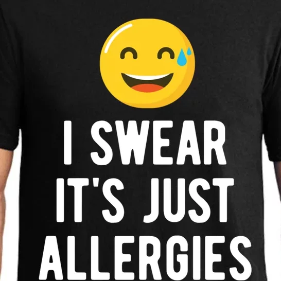 It's Just Allergies Funny Jokes Sarcastic Family Gift Cute Gift Pajama Set