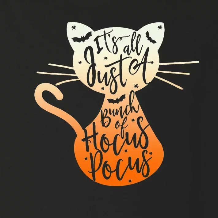 Its Just A Bunch Of H.ocus Pocus Halloween Cat Lover Toddler Long Sleeve Shirt