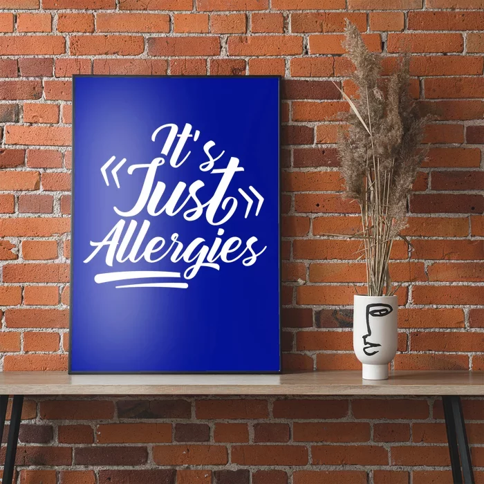 It's Just Allergies Have Sarcastic Allergy Humor Funny Gift Poster