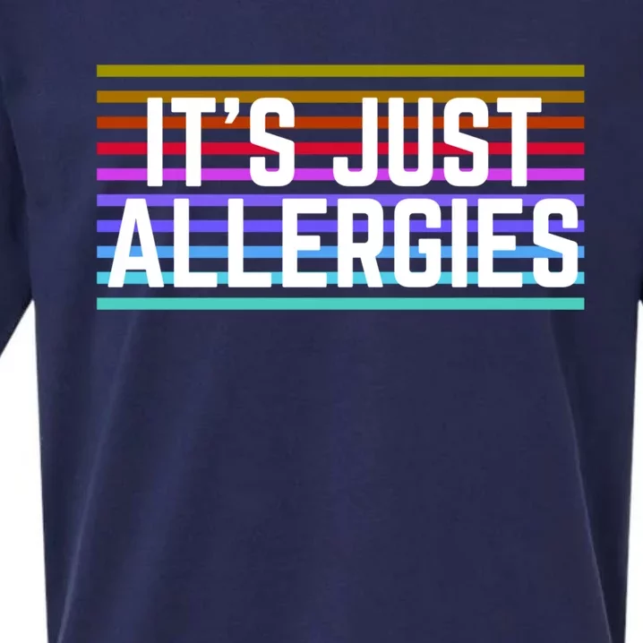 It's Just Allergies Seasonal Gift Sueded Cloud Jersey T-Shirt