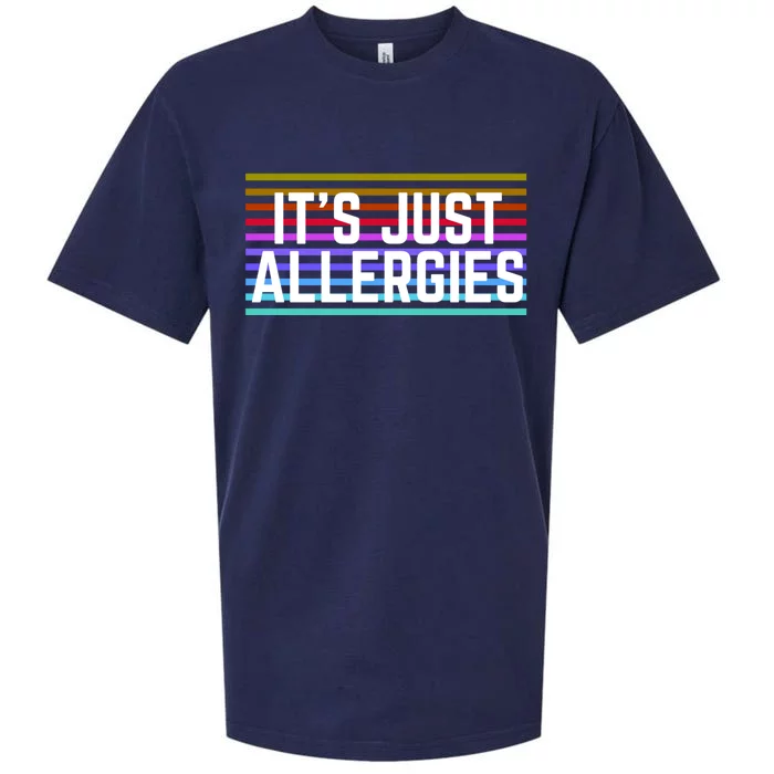 It's Just Allergies Seasonal Gift Sueded Cloud Jersey T-Shirt