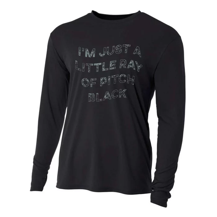 Im Just A Little Ray Of Pitch Black Cooling Performance Long Sleeve Crew