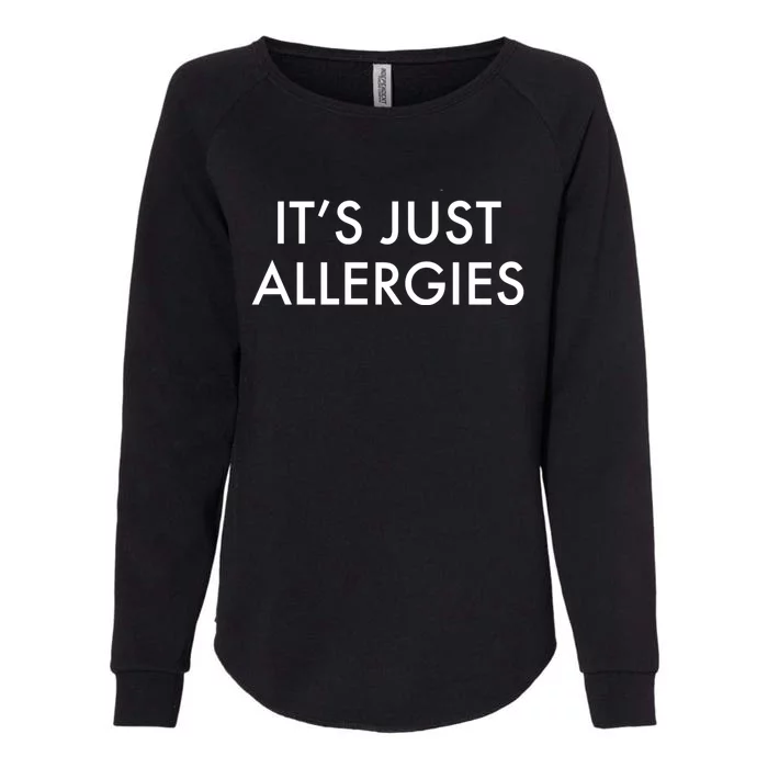 It's Just Allergies Gift Womens California Wash Sweatshirt