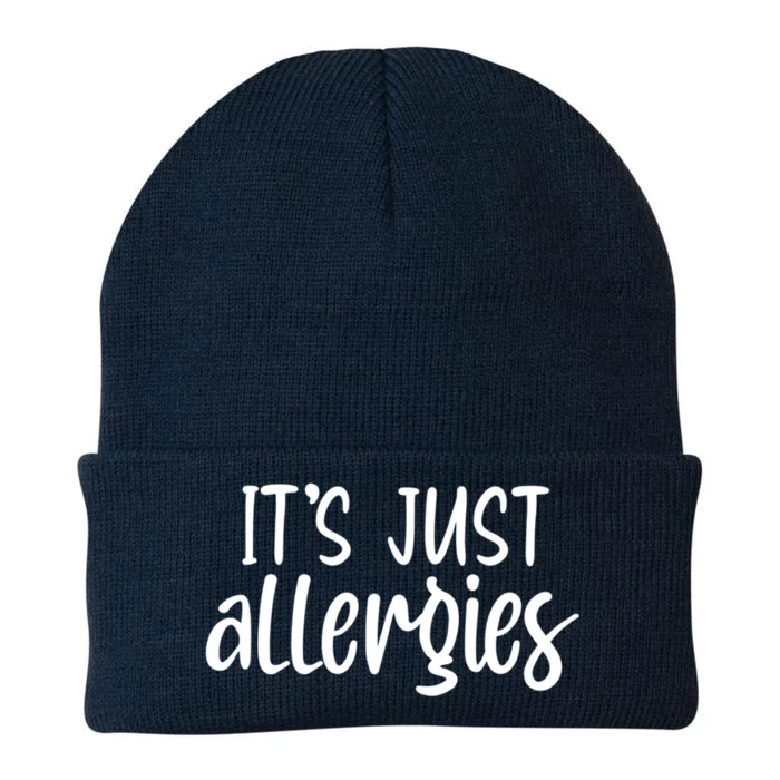 It's Just Allergies Funny Gift Knit Cap Winter Beanie