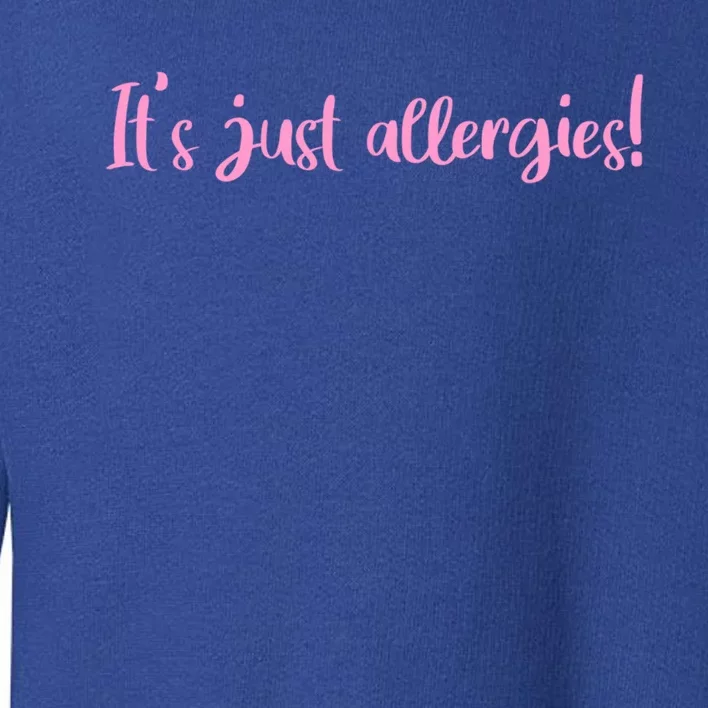 It's Just Allergies Gift Toddler Sweatshirt