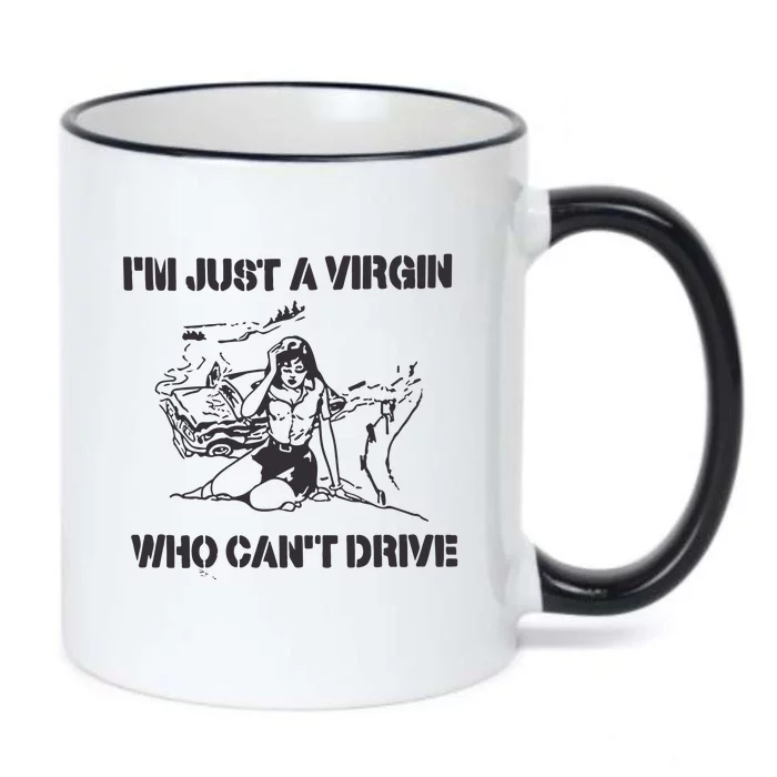 Im Just A Virgin Who Cant Drive Black Color Changing Mug