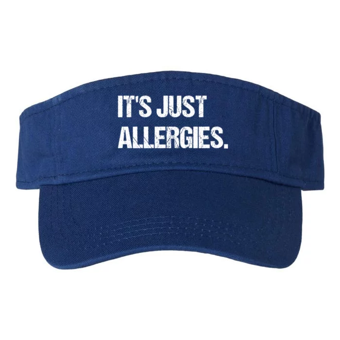 It's Just Allergies Gift Valucap Bio-Washed Visor