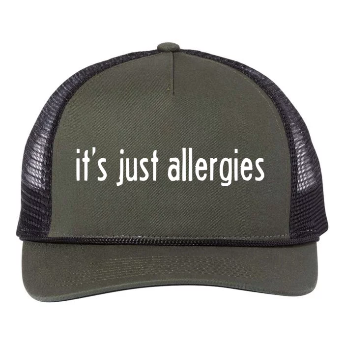 It's Just Allergies Gift Retro Rope Trucker Hat Cap