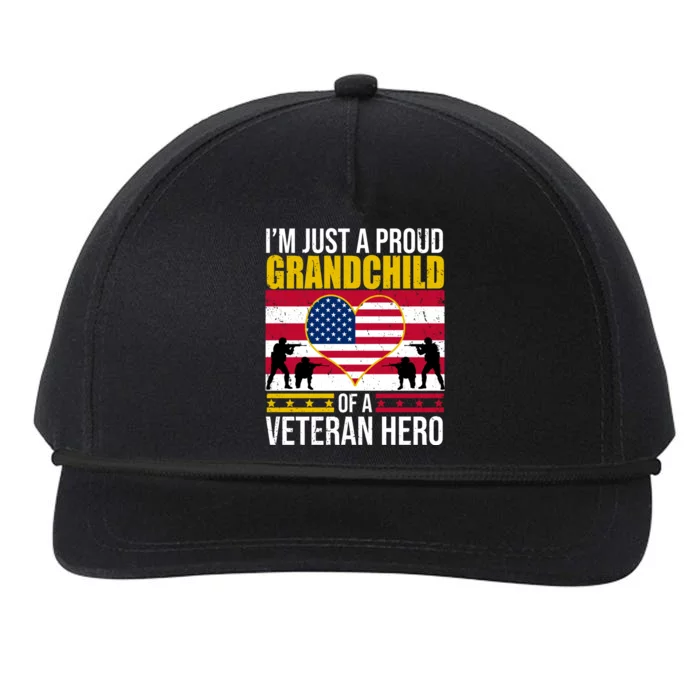 I'm Just A Proud Grandchild Of A Veteran Hero Snapback Five-Panel Rope Hat