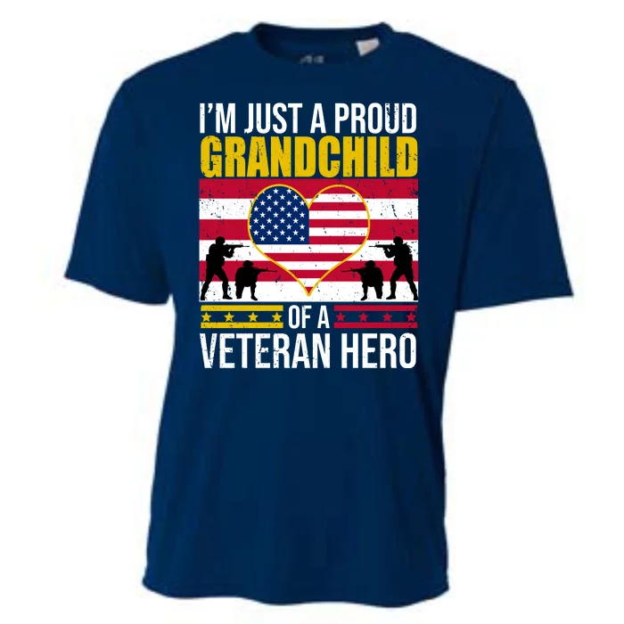 I'm Just A Proud Grandchild Of A Veteran Hero Cooling Performance Crew T-Shirt