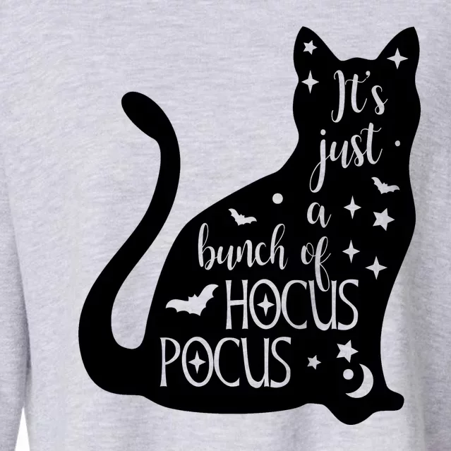 It's Just A Bunch Of Hocus Pocus Cat Cropped Pullover Crew