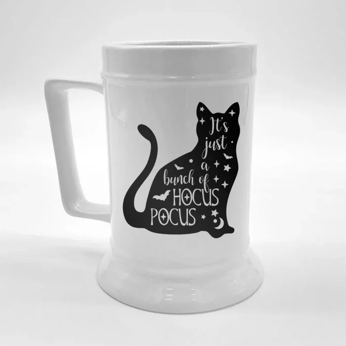 It's Just A Bunch Of Hocus Pocus Cat Front & Back Beer Stein