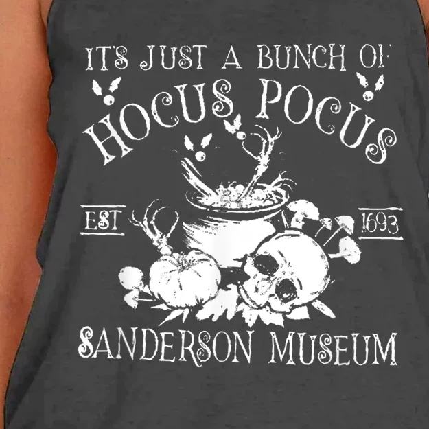 It's Just A Bunch Of Hocus Pocus Women's Knotted Racerback Tank