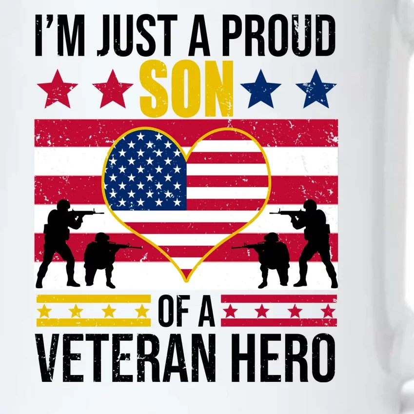 I'm Just A Proud Son Of A Veteran Hero Black Color Changing Mug