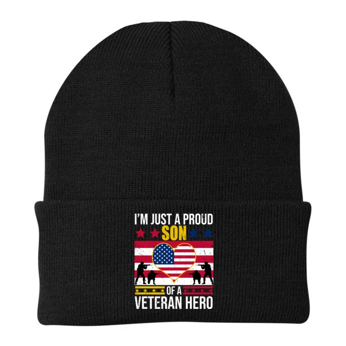 I'm Just A Proud Son Of A Veteran Hero Knit Cap Winter Beanie