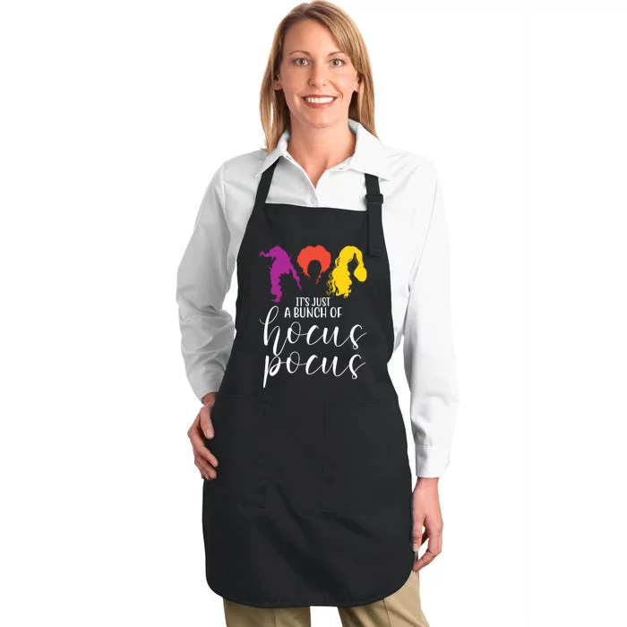 It's Just A Bunch Of Hocus Pocus Witches Full-Length Apron With Pocket