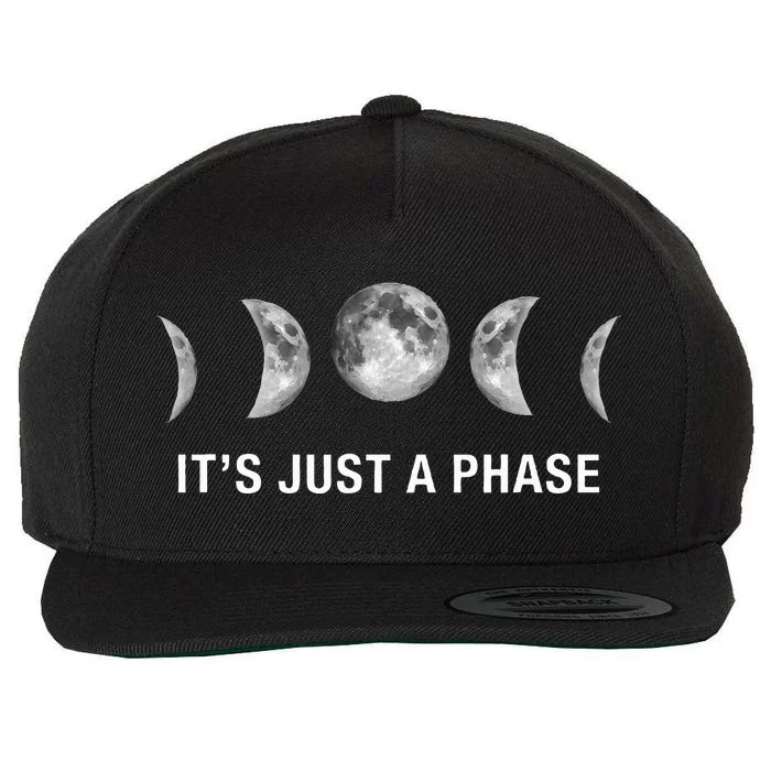 ItS Just A Phase Moon Phases Wool Snapback Cap