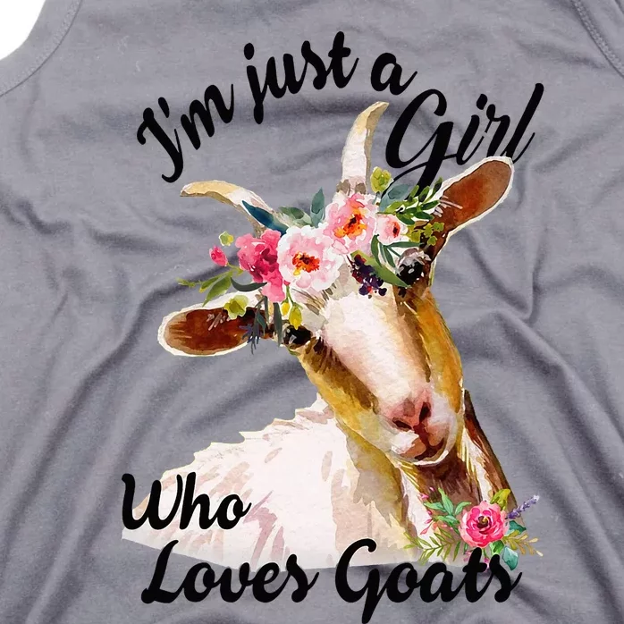 IM Just A Girl Who Loves Goats Cute Goats Lovers Tank Top