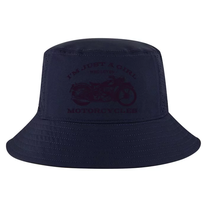 I'm Just A Girl Who Loves Motorcycles Cool Comfort Performance Bucket Hat