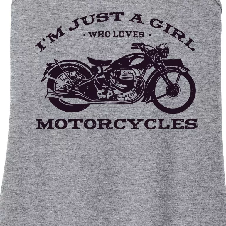 I'm Just A Girl Who Loves Motorcycles Ladies Essential Tank