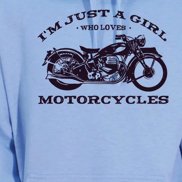 I'm Just A Girl Who Loves Motorcycles Unisex Surf Hoodie