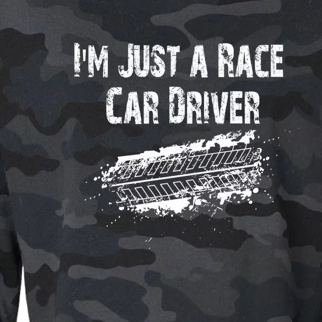 IM Just A Race Car Driver Cropped Pullover Crew