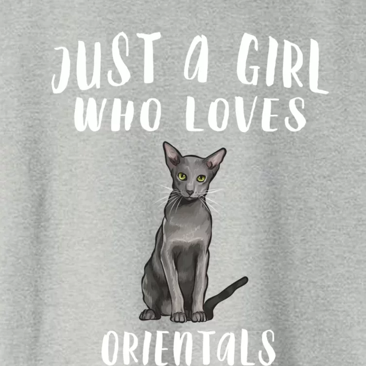 Im Just A Who Loves Orientals Cat Lover Gift Women's Crop Top Tee