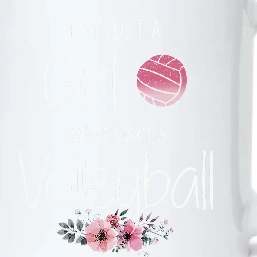 I'm Just A  Who Loves Volleyball Black Color Changing Mug