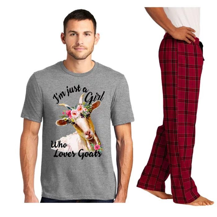 IM Just A Girl Who Loves Goats Cute Goats Lovers Famers Pajama Set