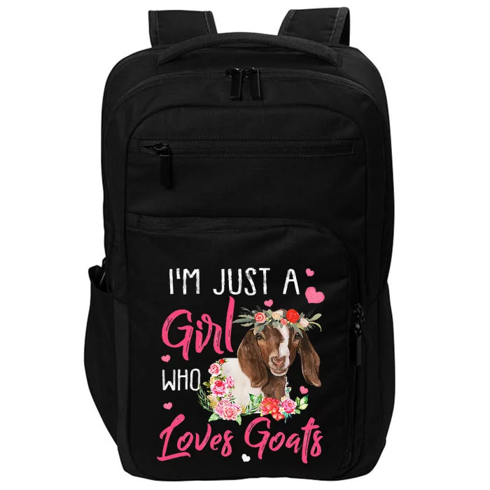 I'm Just A  Who Loves Goats Impact Tech Backpack