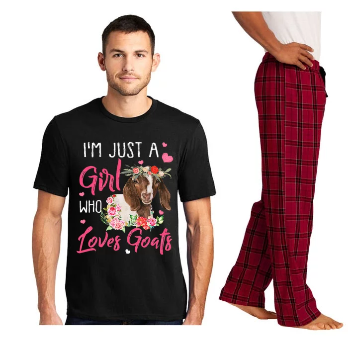 I'm Just A  Who Loves Goats Pajama Set