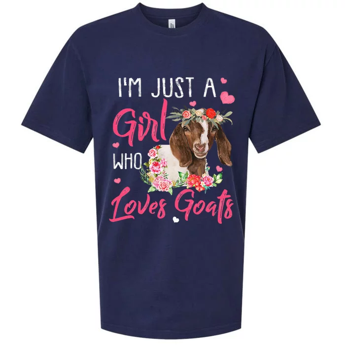 I'm Just A  Who Loves Goats Sueded Cloud Jersey T-Shirt