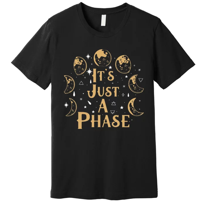 It's Just A Phase Moon Cycle Phases Of The Moon Astronomy Premium T-Shirt