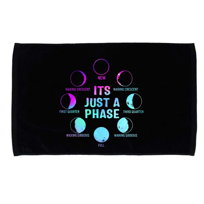 Its Just A Phase Celestial Moon Lunar Cycle Astronomy Microfiber Hand Towel