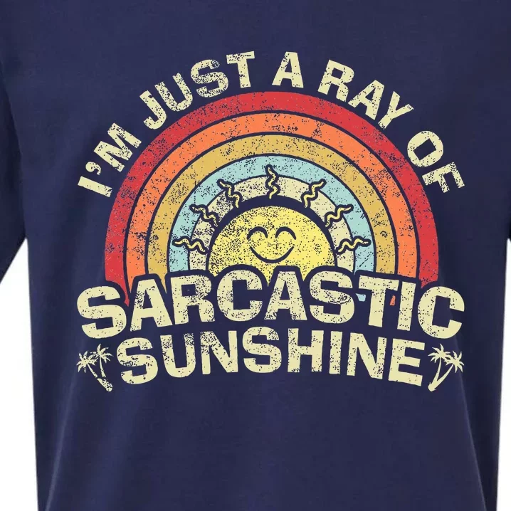 Im Just A Ray Of Sarcastic Sunshine Novelty Humor Sarcastic Sueded Cloud Jersey T-Shirt