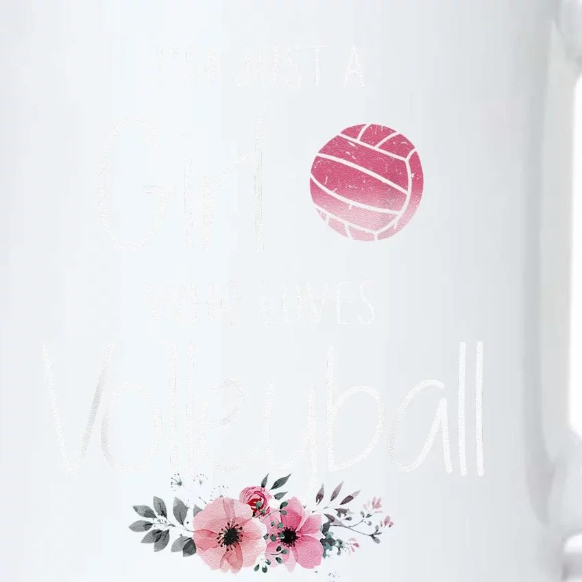 I'm Just A  Who Loves Volleyball Funny Sport Black Color Changing Mug