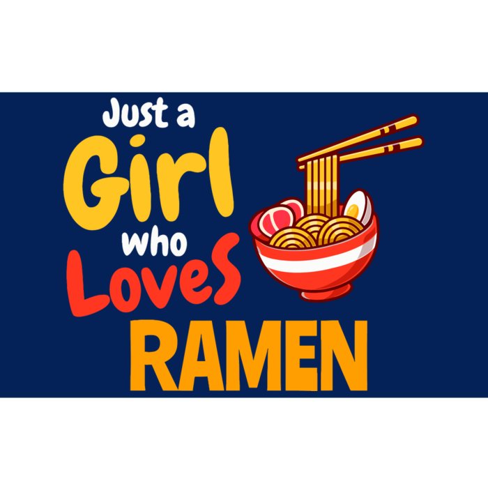 IM Just A Girl Who Loves Ra Cute Noodle Foodie Bumper Sticker