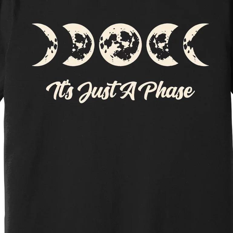 Its Just A Phase Moon Phase Space Science Astronomy Solar Premium T-Shirt