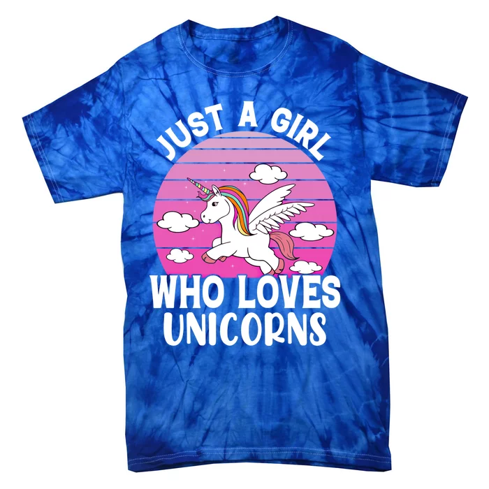 I'm Just A Lucky Who Loves Unicorn Gift Unicorn Great Gift Cool Gift Tie-Dye T-Shirt