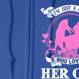 IM Just A Who Loves Her Cat Cute Gift Full Zip Hoodie